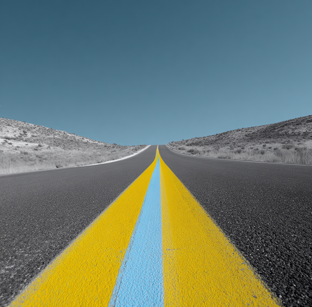 desert roadway perspective